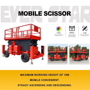 CE Approved 14m Self-Propelled Scissor Lift Electric Hydraulic 650kg Capacity for High Rise Cleaning - Product Image 4