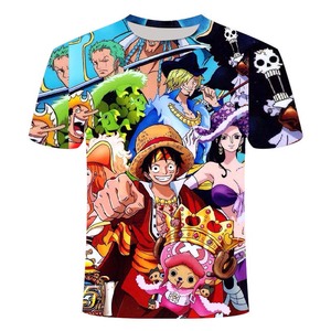 Camiseta de Verano de una Pieza con Estampado de Anime Japonés, Hermano de Luffy, para Hombre, Holgada, Informal, de Tela Jersey, 180g, Secado Rápido - Product Image 3