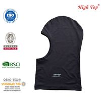 Cagoule de ski noire en tricot à 1 trou pour hommes, cagoule d'extérieur personnalisée et chaude, bon marché, design unisexe