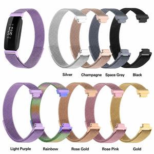 <span class=keywords><strong>Bracelet</strong></span> en maille milanaise en acier inoxydable compatible avec <span class=keywords><strong>Fitbit</strong></span>, <span class=keywords><strong>bracelet</strong></span> de remplacement à fermeture magnétique pour enfants et adultes - Product Image 1