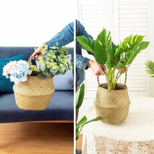 Cesta de Mimbre Bohemia Personalizada, Hecha a Mano, para Plantas de Interior, Maceta Decorativa, Contenedor de Almacenamiento, Precio de Fábrica - Product Image 5