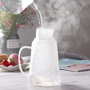 Bình thủy tinh nóng/lạnh nước Jug nước trái cây đồ uống bình và cup cao cấp <span class=keywords><strong>Pitcher</strong></span> Set với cup <span class=keywords><strong>Glass</strong></span> nước Jug cho Đảng - Product Image 5