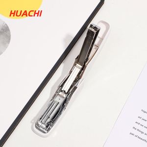 Engrapadora Manual Portátil de Plástico HUACHI Modelo 267, Fabricada en Zhejiang, Ahorra Esfuerzo, Sin Grapas, Capacidad para 24/6-100 Piezas, 125x66x36mm - Product Image 4