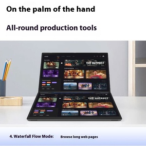 New 10.5 Inch <span class=keywords><strong>Dual</strong></span>-Màn Hình Cầm Tay Cảm Ứng Gấp Máy Tính Xách Tay Cross-Biên Giới Bán Buôn Intel N100 Bộ Vi Xử Lý Với Bàn Phím Bluetooth - Product Image 5