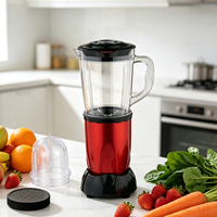 Mixeur Plongeant Électrique SENFE 200W 0.8L à Vitesse Variable avec Bouton Poussoir, Hachoir à Légumes Domestique en Plastique Facile à Nettoyer