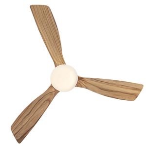 Nuevo Ventilador de Techo Moderno con Luz LED, Estilo Aristocrático Europeo, Acabado Blanco, 220 Voltios, Potente Control Remoto, Madera Natural - Product Image 3