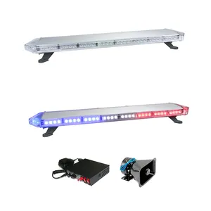 Barra de luz LED de aviso de emergência, barra de luz estroboscópica âmbar de 120 cm, barra de luzes piscantes para caminhão