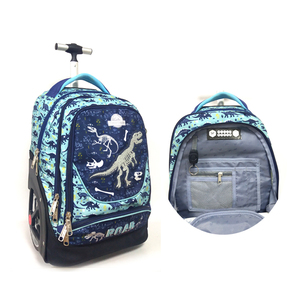 <span class=keywords><strong>Mochila</strong></span> de <span class=keywords><strong>dinosaurio</strong></span> de alta calidad con <span class=keywords><strong>ruedas</strong></span> grandes Estudiantes Niñas Escuela Trolley Bolsas de últimos diseños - Product Image 5