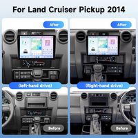 Radio con Pantalla Táctil de 9 Pulgadas, DSP, Carplay Inalámbrico y Android para Toyota Land Cruiser Serie 79 Pickup 2015-2021