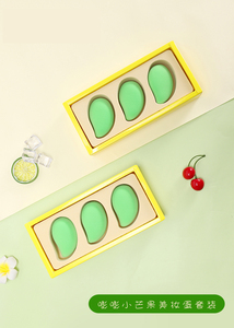 Nhãn Hiệu Riêng Gói Thực Kỹ Thuật Miếng Bọt Biển 3Pcs Trang Điểm Máy Xay Sinh Tố Bộ Vẻ Đẹp Nền Tảng Không <span class=keywords><strong>Latex</strong></span> Vẻ Đẹp Bọt Biển Bao Bì - Product Image 5