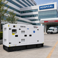 Groupe électrogène silencieux de secours d'urgence Weichai Baudouin 120 kW 150 kVA certifié par l'usine de générateurs de Guangzhou pour les opérations industrielles
