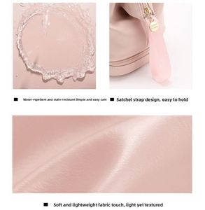 Nouvelle conception Sac de rangement de voyage en PU Sac de toilette portable à fermeture éclair Sac de rangement pour cosmétiques imperméable Sac organisateur pour rouges à lèvres - Product Image 5