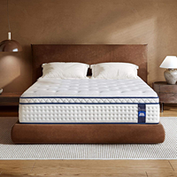 Matelas de Lit de Luxe pour Hôtel 5 Étoiles Taille Simple à Ressorts Ensachés en Latex, Convertible pour Chambre à Coucher
