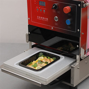 Scelleuse de barquettes électrique semi-automatique multifonctionnelle, machine de scellage de boîtes alimentaires commerciales - Product Image 6