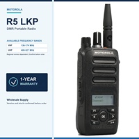 Radio Portátil Analógica y Digital Motorola R5 LKP Original, 256 Canales, Pantalla Monocromática IP67, Kit para Logística y Venta al Por Mayor