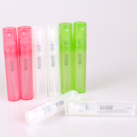 2ml 3ml rose blanc violet flacon vaporisateur de parfum en plastique transparent mini pulvérisateur de brouillard atomiseur bouteille en plastique de parfum