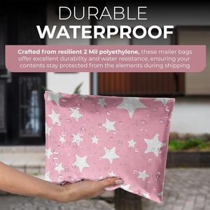 Bolsas de Plástico Decorativas para Envíos, Sobres de Correo Resistentes al Agua - Product Image 2