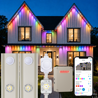 Lumières de Noël permanentes Gouly Morden Design IP68, source de lumière ponctuelle LED UCS7604 pour l'éclairage des fêtes avec contrôle Wi-Fi Cloud