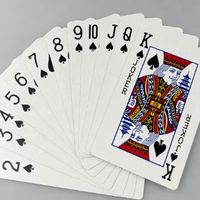 Cartes à jouer personnalisées, cartes à jouer en papier souvenir avec finition vernie, cartes flexibles, boîte en papier avec logo personnalisé, usage familial