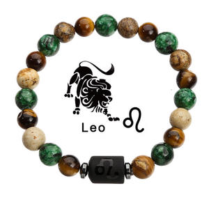 Venta caliente Unisex Ojo de Tigre Piedra Pulsera con cuentas Directo de fábrica Venta al por mayor Clásico Hombres Mujeres Doce Diseño Regalo - Product Image 5