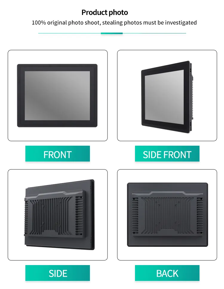 21.5 High Quality IP65 Industrial PCAP Touch Screen J1900 Fanless All-in-one Panel PC Dual LAN 9V-36V RS232/485 Linux