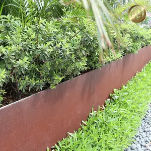 Corten Steel Metal Outdoor Decoration Practical Garden Edging Border