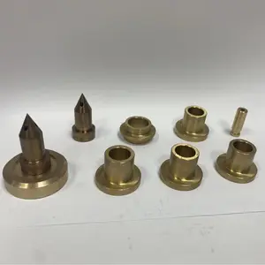 Peças de torneamento em máquina de pistola de bronze de torneamento de peças de cobre beryllium cnc