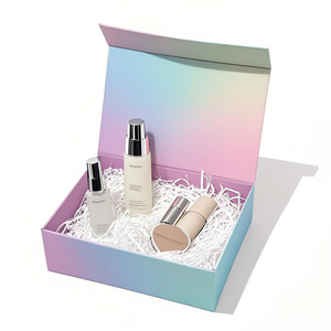 Caja de Regalo de Joyería de Cartón Rígido Biodegradable de Lujo, Hecha a Mano, con Cierre Magnético, Cinta Decorativa, Tamaño y Color Personalizables, con Relieve - Product Image 1