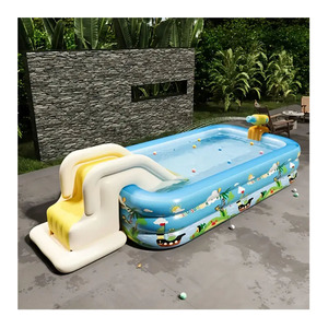 Tùy chỉnh <span class=keywords><strong>PVC</strong></span> Kid và người lớn <span class=keywords><strong>Inflatable</strong></span> hồ bơi nước đồ chơi gia đình vườn nhà sử dụng Mini trượt trẻ em hồ bơi trên bán - Product Image 1