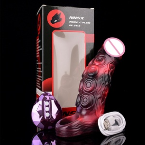 Anillos Vibradores para Pene, Fundas Extensoras Reutilizables, Condones, Dildos, Juguetes Sexuales para Hombres, Venta al Por Mayor - Product Image 3