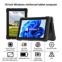 OEM tablet komputer sidik jari, perangkat Pc biometrik layar industri Android profesional tahan air 10.1 "5g Wifi, tablet komputer sidik jari kasar