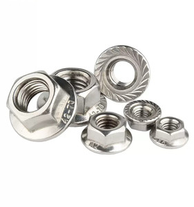 Écrou à bride hexagonal entièrement fileté en acier inoxydable DIN6923, filetage métrique fin <span class=keywords><strong>M10</strong></span> x 1,25, filetage à gauche, fabriqué en Chine - Product Image 3