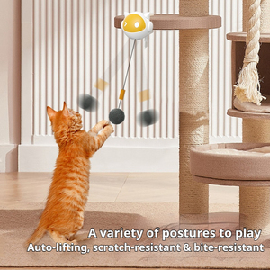Jouet interactif pour chat à succès : Balle rétractable automatique électrique pour l'auto-entretenue des chats, idéale pour soulager l'ennui et stimuler l'exercice - Product Image 2