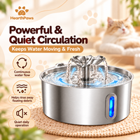 Fontaine à eau pour chat en acier inoxydable de 3,2 L, automatique, électrique, alimentée par USB, avec filtre à charbon