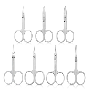 Professional Mini Multi functional Salon Beauty Eyebrow Cutting Spring Nose Manicure Nail Cuticle Scissors