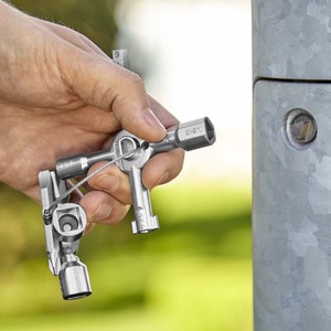 กุญแจตู้ KNIPEX TwinKey ขนาด 3-10 มม. เครื่องมือล็อคแบบใช้กุญแจสำหรับงานอุตสาหกรรม - Product Image 1