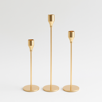 Porte-bougie en métal nordique personnalisé en fer résistant à la chaleur écologique pour la disposition de la table à manger, décoration de bureau, décoration de la maison