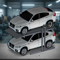 Système de stationnement double pour voitures à entraînement motorisé et machine de stationnement empilable en acier pour une utilisation efficace des places de stationnement