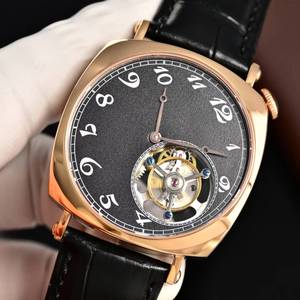 Montre mécanique vintage à tourbillon, design ovale, très distinctive, idéale pour les occasions sociales - Product Image 3