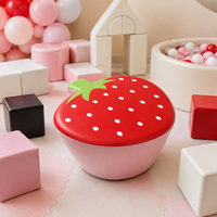 Blocs en mousse souples personnalisés en forme de fraise pour tout-petits, équipement de jeu en mousse pour aire de jeux intérieure pour enfants, ensemble de jeu en mousse pour location événementielle