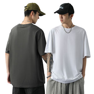 Summer Heavyweight Tee for Men 240gsm Double-Brushed Cotton Short Sleeve - Product Image 3