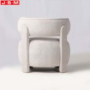 Silla decorativa de lujo de alta calidad para dormitorio, sala de estar italiana, silla de ocio Sherpa tapizada en <span class=keywords><strong>blanco</strong></span> - Product Image 4