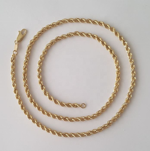 Collar de <span class=keywords><strong>oro</strong></span> de <span class=keywords><strong>18</strong></span> quilates para <span class=keywords><strong>hombre</strong></span>, joyería de moda, diseño simple, alta calidad, caja de 2mm y 3mm, venta al por mayor - Product Image 5