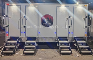 14ft di động nhà vệ sinh nhà vệ sinh tắm xách tay 3 gian hàng nhà vệ sinh Trailer đường phố phòng tắm cho thuê - Product Image 3