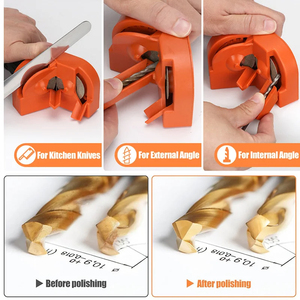 Afilador de brocas multiusos, afilador de cuchillos de taladro de impacto eléctrico, pulido desechable de doble cara - Product Image 4