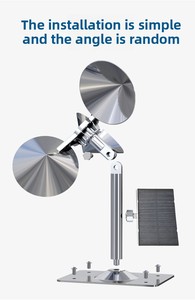 N4 Gran Oferta Sistema Ultrasónico Solar Ajustable de Estado Sólido para Ahuyentar Aves, Repelente de Palomas para Exteriores, para Techos de Granjas de Arroz - Product Image 3