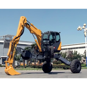 Mini-excavatrice araignée de 10 tonnes, excavatrice à roues, moteur ET112, boîte de vitesses, roulement à haute efficacité avec boîte de vitesses et godet - Product Image 5