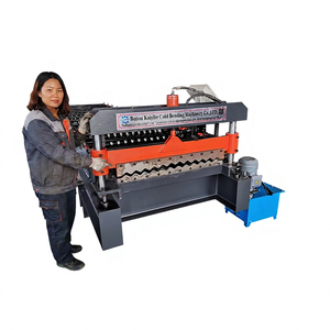 Máquina Formadora de Techos de Acero de Color con Certificación CE, Control por Motor PLC, <span class=keywords><strong>Alta</strong></span> Seguridad, Espesor de 0.3-0.8 mm, 24 Meses de Garantía - Product Image 1