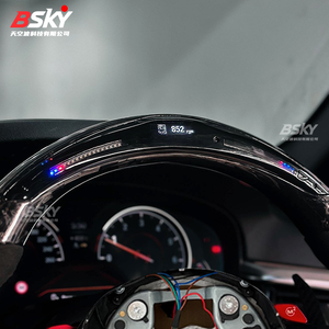 عجلة قيادة لسيارات BMW G20 G30 G01 X3M X4M مصنوعة من الكربون المطروق عالي الجودة مع ألكانتارا وإضاءة LED، عجلة قيادة <span class=keywords><strong>M</strong></span> Performance - Product Image 3