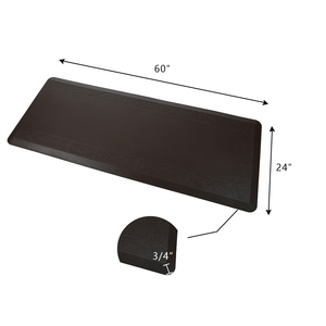 Tapis de sol anti-fatigue en PU pur, grande taille, antidérapant, résistant à l'huile, lavable, doux et moderne, pour cuisine et animaux domestiques - Product Image 2